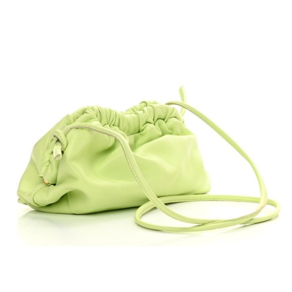 Mansur Gavriel Handbags - PRE-OWNED $545 MANSUR GAVRIEL LAMBSKIN MINI CLOUD CLUTCH CROSSBODY IN MINT GREEN